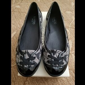 Never Worn Black Coach Ballet Flats